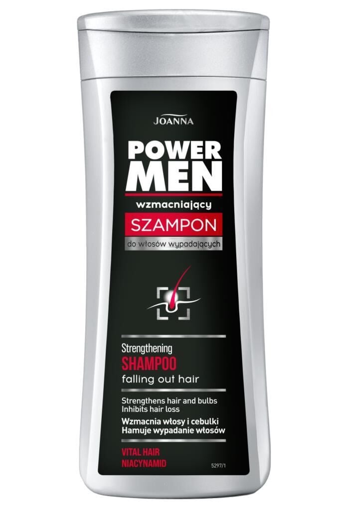 Joanna Power Men Saç Dökülmesine Karşı Güçlendirici Erkek Şampuanı 200 ml Niacinamide Vital Hair