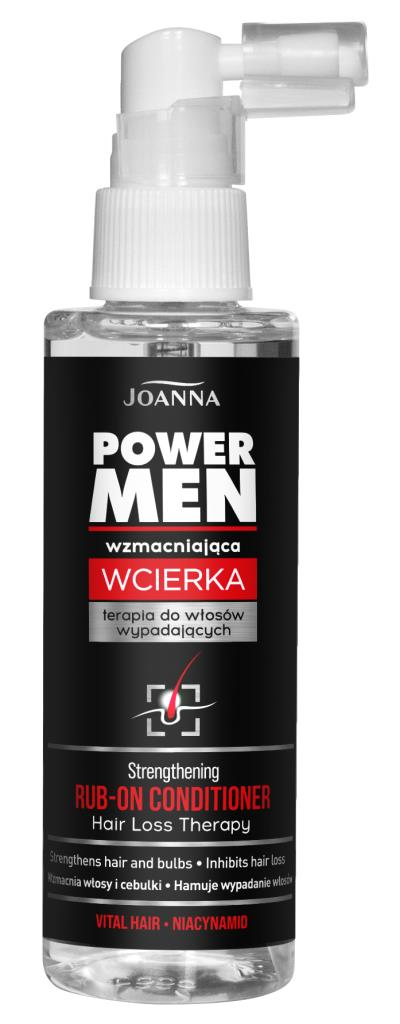 Joanna Power Men Rub-On Saç Güçlendirici Krem Losyon 100 ml Durulanmayan Niacinamide Bakım