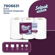 Selpak Professional Extra Sensörlü Havlu, 21 cm, 135 Metre