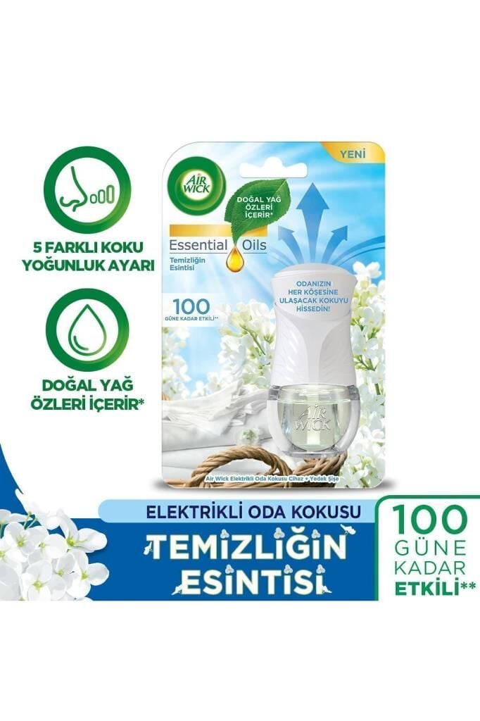 Air Wick Elektrikli Oda Kokusu Cihaz Yedek Şişe Temizliğin Esintisi
