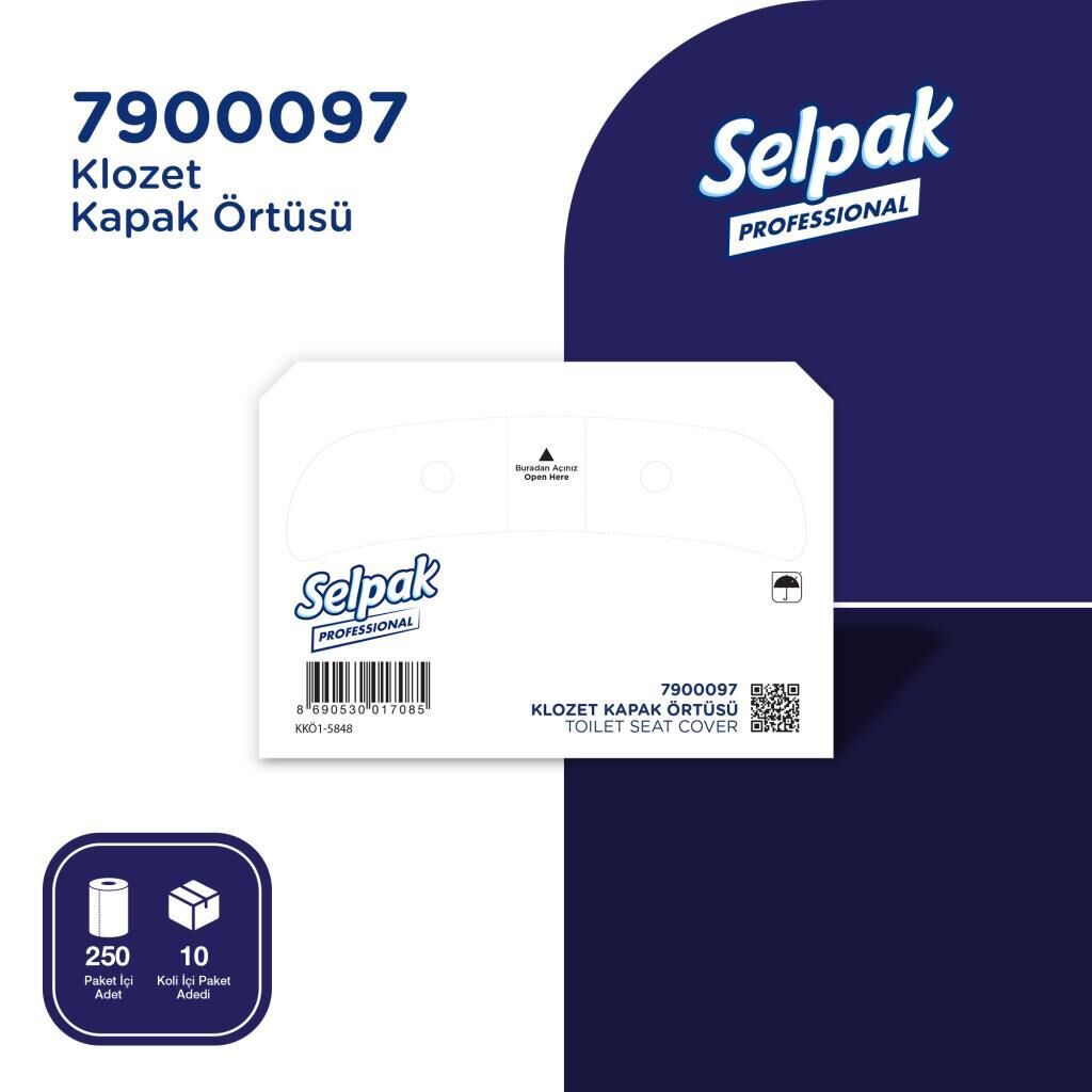 Selpak Professional Premium Klozet Kapak Örtüsü 250 Yaprak 10 Paket