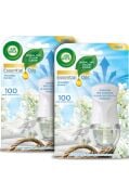 Air Wick Elektrikli Oda Kokusu Kit Temizliğin Esintisi Cihaz Yedek Şişe X 2 - Esansiyel Yağlar Içerir*
