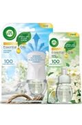 Air Wick Elektrikli Oda Kokusu Temizliğin Esintisi Kit + Yedek Şişe Bahar Çiçekleri-Esansiyel Yağlar İçerir*