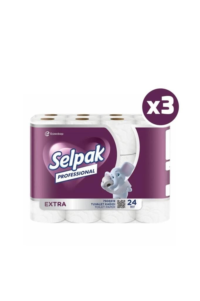 Selpak Professional Extra Tuvalet Kağıdı 24'lü x 3 Adet