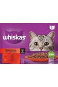 Whiskas Pouch Sos İçinde Sığırlı ve Tavuklu Yetişkin Kedi Konservesi 4 x 85 G x 13 Paket