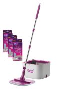 Parex Wondero Temiz Su ile Kirli Suyu Ayıran Otomatik Temizlik Seti + 3 Yedek Mop