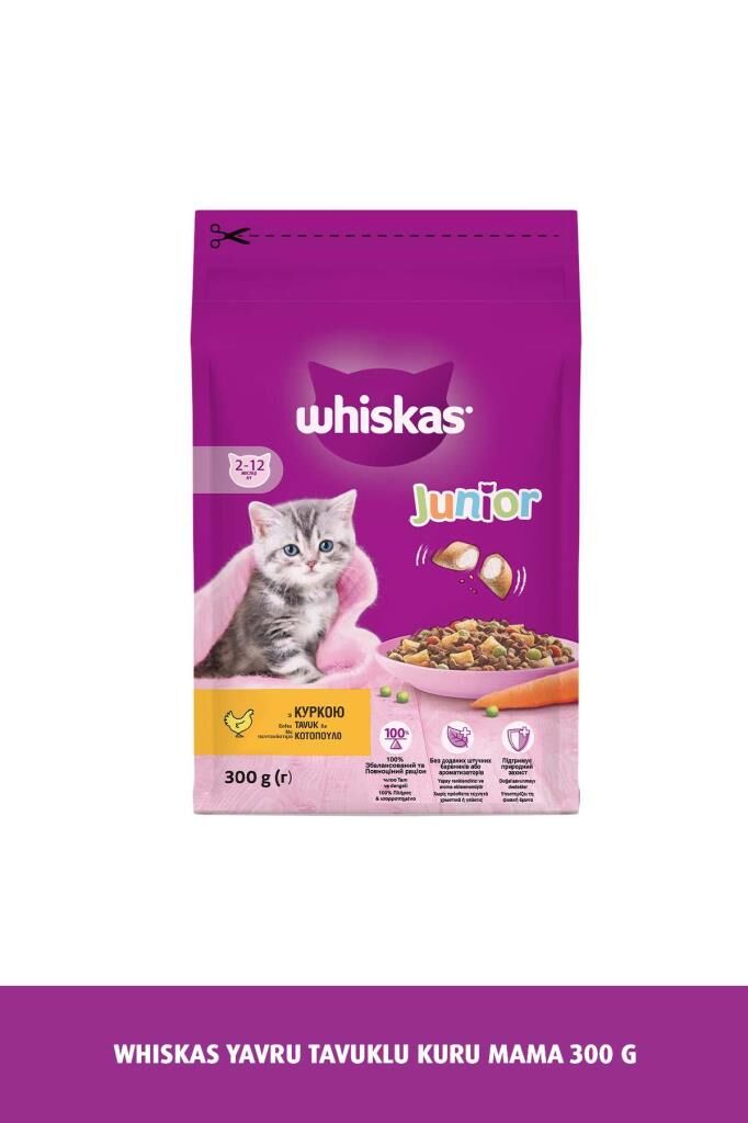 Whiskas Junior Tavuklu Yavru Kedi Maması 300 G