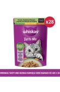 Whiskas Pouch TastyMix Sos İçinde Kuzulu Tavuklu ve Havuçlu Yetişkin Kedi Konservesi 85gr x28