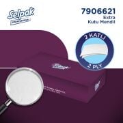 Selpak Professional Extra Kutu Mendil 21 x 18 cm 80 Yaprak x 24 Adet