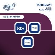 Selpak Professional Extra Kutu Mendil 21 x 18 cm 80 Yaprak x 24 Adet