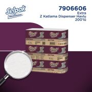 Selpak Professional Extra Z Katlı Dispenser Havlu 200 Yaprak 12'li