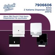 Selpak Professional Extra Z Katlı Dispenser Havlu 200 Yaprak 12'li