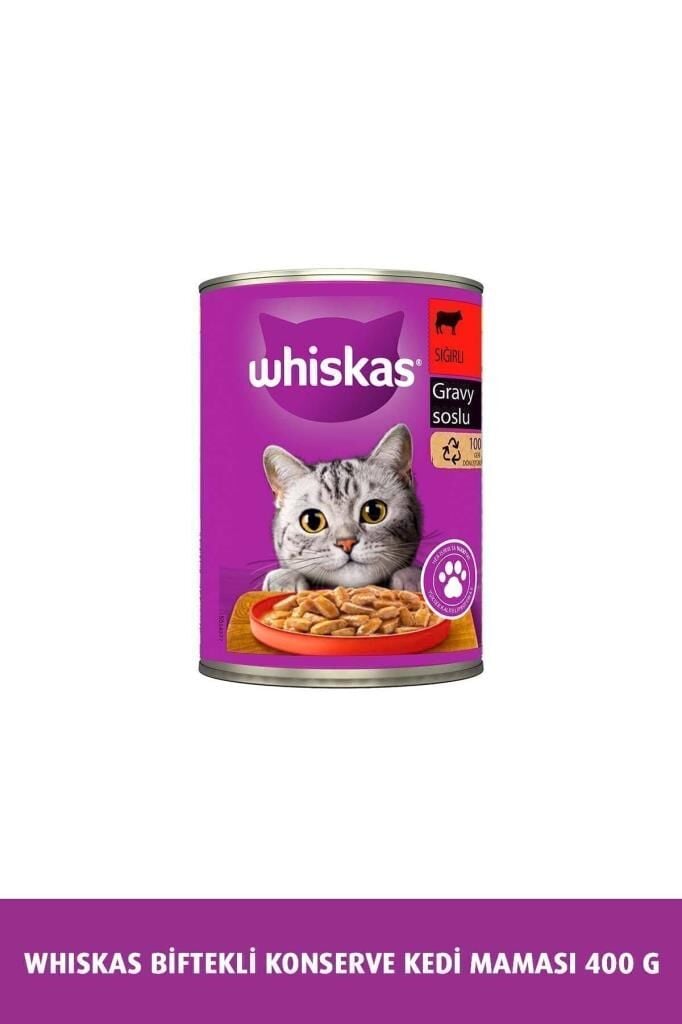 Whiskas Sığırlı Soslu Kedi Konserve 400 gr