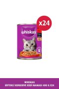 Whiskas Sığırlı Soslu Kedi Konserve 400 gr x 24