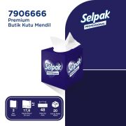 Selpak Professional Butik Kutu Mendil 48 Yaprak x 20 Adet
