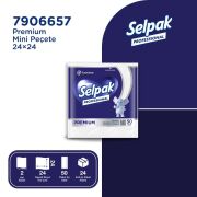 Selpak Professional Premium 24x24 cm 50'li Mini Peçete x 24 Adet