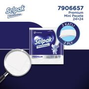 Selpak Professional Premium 24x24 cm 50'li Mini Peçete x 24 Adet
