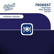 Selpak Professional Premium 24x24 cm 50'li Mini Peçete x 24 Adet