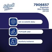 Selpak Professional Premium 24x24 cm 50'li Mini Peçete x 24 Adet