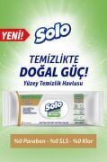 Solo Temizlikte Doğal Güç Beyaz Sabun Ferahlığı Yüzey Temizlik Havlusu 3'lü 300 Yaprak