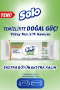 Solo Temizlikte Doğal Güç Beyaz Sabun Ferahlığı Yüzey Temizlik Havlusu 6'lı 600 Yaprak