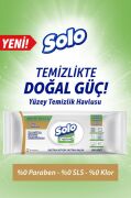 Solo Temizlikte Doğal Güç Beyaz Sabun Ferahlığı Yüzey Temizlik Havlusu 6'lı 600 Yaprak