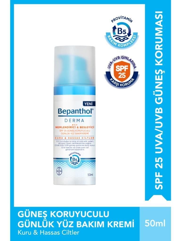 Bepanthol Derma Nemlendirici ve Besleyici Kuru ve Hassas Ciltler İçin 50 ml