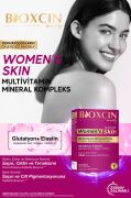 Bioxcin Women's Skin 30 Tablet - Glutatyon, Elastin, Biotin, Çinko, Kolajen, Hya Asit, Magnezyum, Cilt Vitamini
