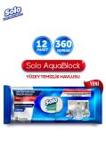 Solo Aquablock Yüzey Temizlik Havlusu 12'li 360 Yaprak