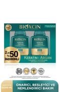 Bioxcin Keratin & Argan Onarıcı Şampuan 300 Ml - Yıpranmış Ve Hasar Görmüş Saçlar 2 Li Avantaj Seti