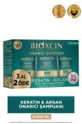 Bioxcin Keratin & Argan Onarıcı Bakım Şampuan 300 ml 3 Al 2 Öde - Yıpranmış Ve Hassas Saçlar