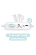 Sleepy Bio Natural Yenidoğan Islak Bebek Bakım Havlusu 12x40 (480 Yaprak)