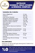 Nutraxin Multivitamin Kadın - Multivitamin & Mineral Complex 60 Tablet