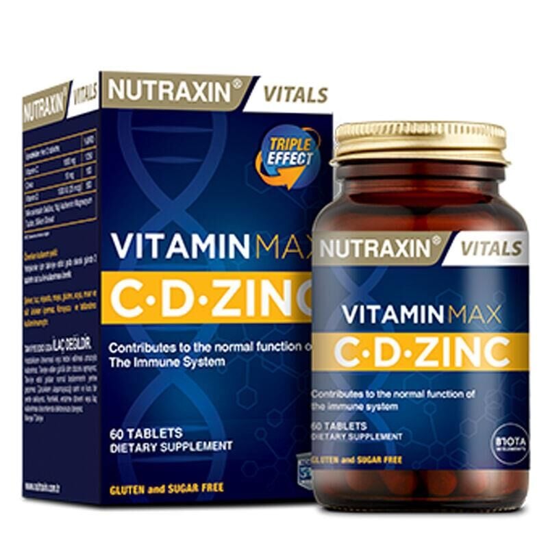 Nutraxin Vitamin Max C-D-Zinc 60 Tablet