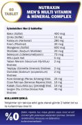 Nutraxin Multivitamin Mineral Complex Erkek 60 Tablet