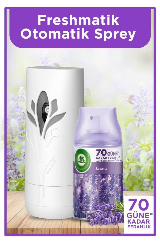 Air Wick Freshmatic Otomatik Sprey & Lavanta Yedek Sprey Oda Kokusu Kiti