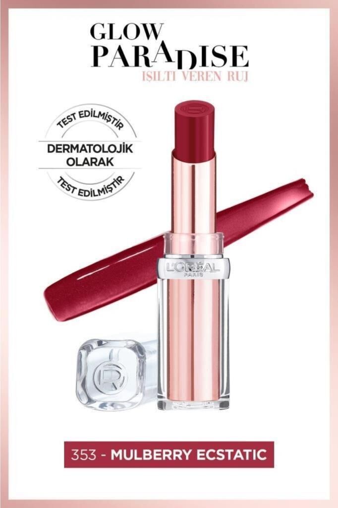 L'Oreal Paris Glow Paradise Balm-in-lipstick - Işıltı Veren Ruj 353 Mulberry Ecstatic