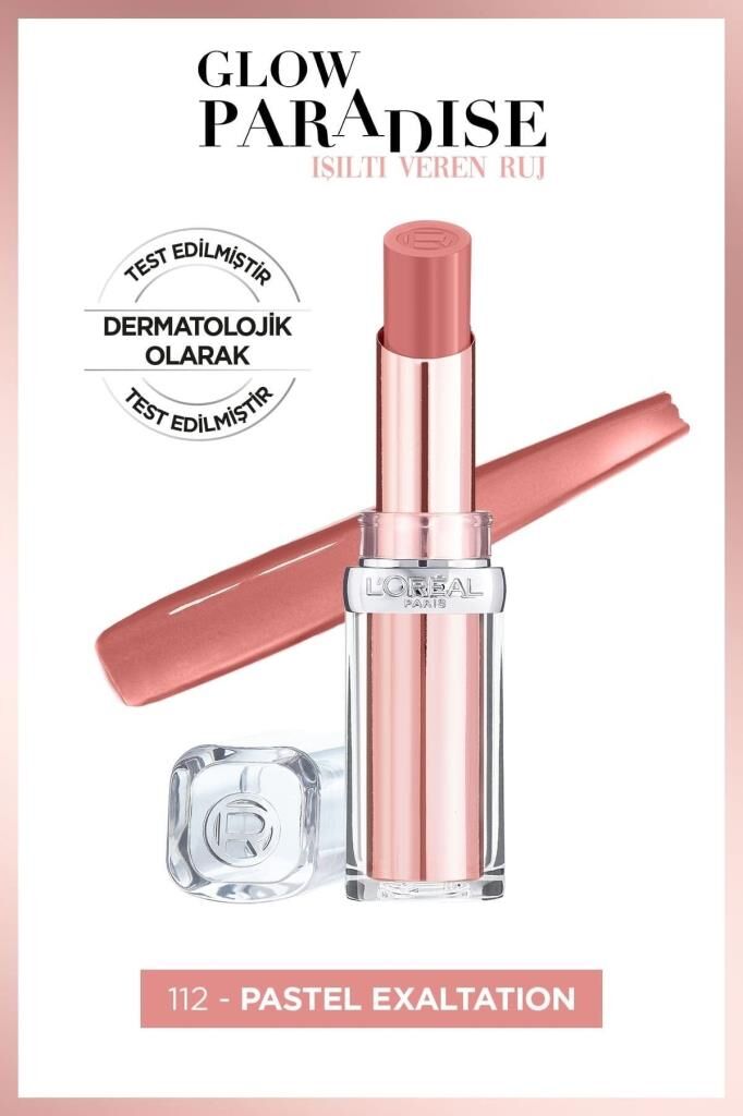 L'Oreal Paris Glow Paradise Balm-in-lipstick - Işıltı Veren Ruj 112 Pastel Exaltation