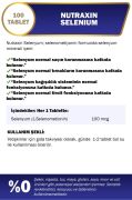 Nutraxin Selenium 100 mcg 100 Tablet | L-Selenometionin Formu | Antioksidan & Bağışıklık Desteği