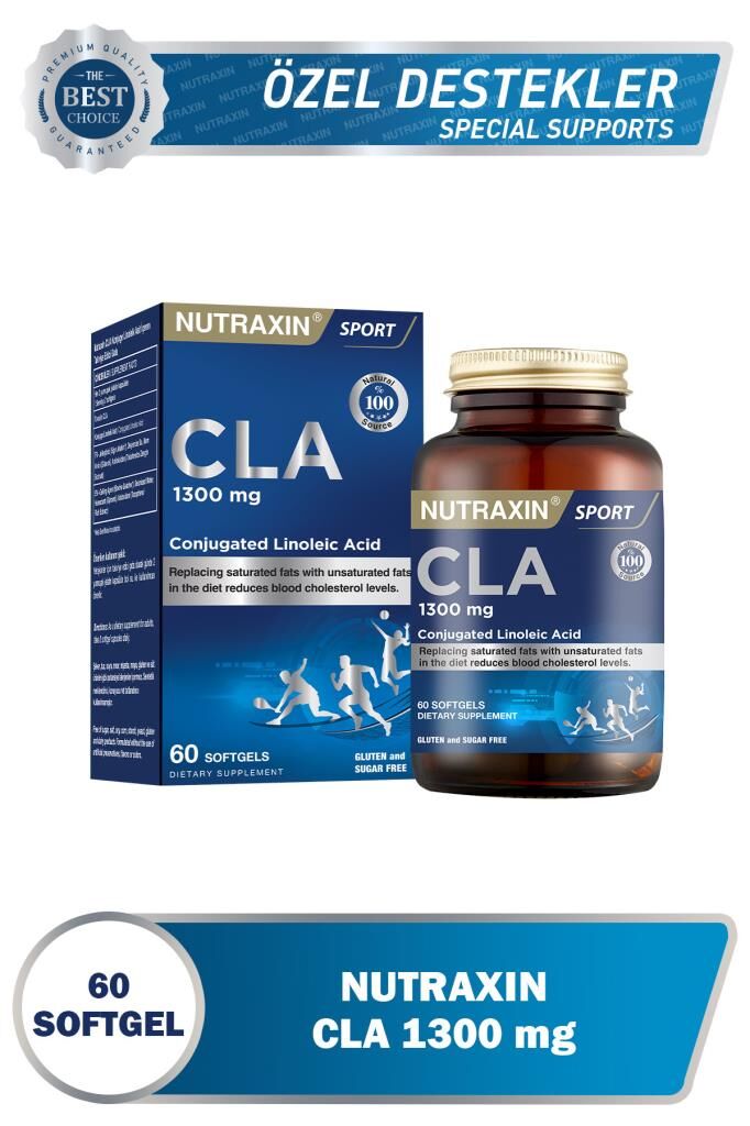 Nutraxin Tonalin Cla 1300 Mg 60 Soft Jel - Aspir Yağı