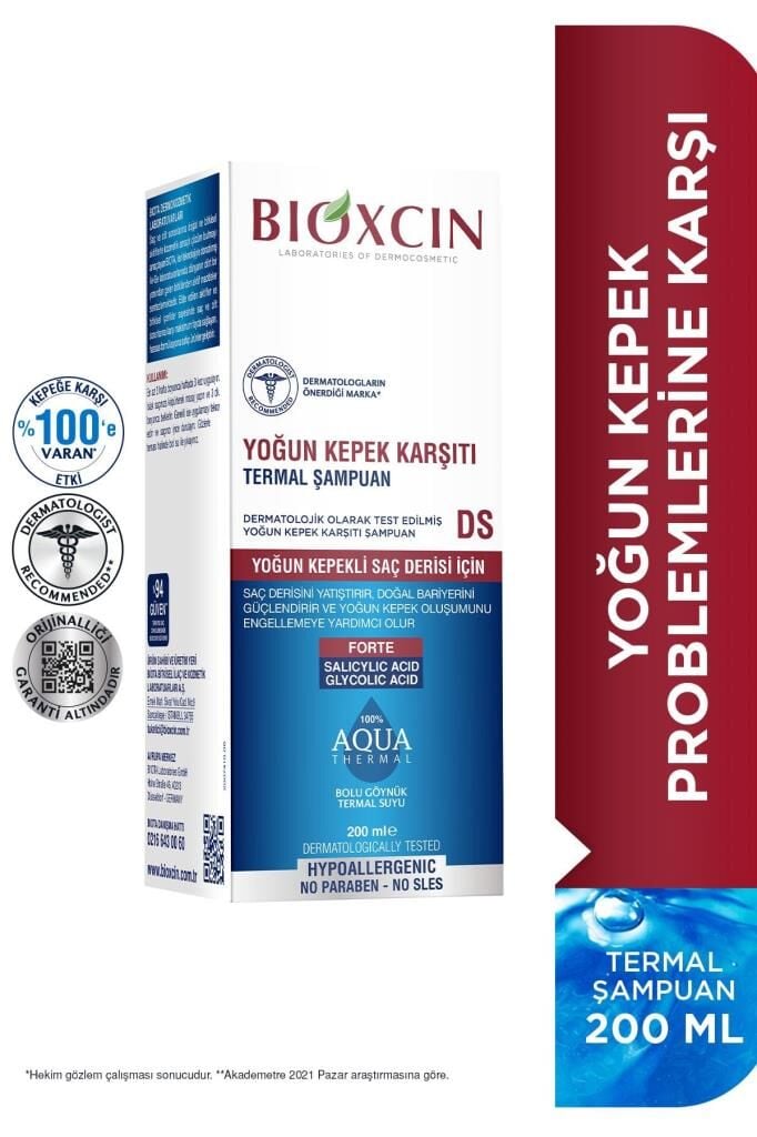 Bioxcin Aqua Thermal Ds Yoğun Kepek Karşıtı Şampuan 200 ML