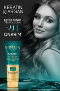 Bioxcin Keratin & Argan Onarıcı Saç Bakım Kremi 250 ml Yıpranmış Ve Hasar Görmüş Saçlar